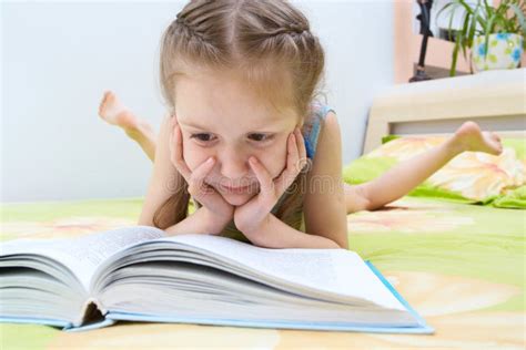 Child Reading A Book Stock Photo Image Of Peruse Leisure 9293240