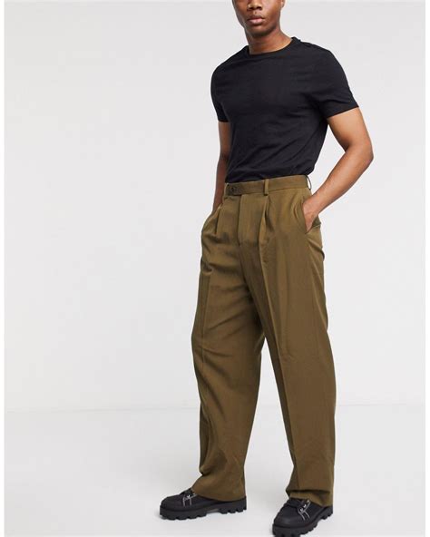 Asos Smart High Waisted Pants For Men Lyst