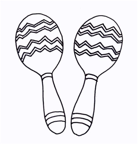 Maracas Colouring Sheet Early Years Teaching Resources