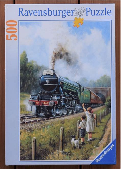 Are you a seasoned puzzler or are you just discovering this relaxing past time? Watching The Trains Jigsaw Puzzle, 500 pc.
