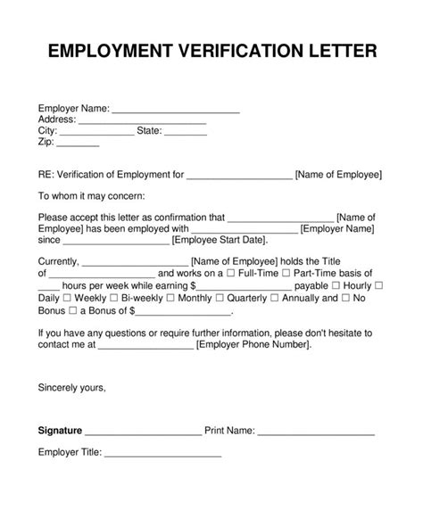 Verification of immigration status and how to correct your record with uscis (form effective january 1, 2011, the medicaid ltc home equity limit will be subject to change annually. Employment Verification Letter Template | Letter of ...