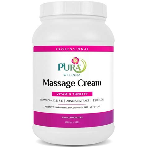 Pura Wellness Vitamin Therapy Massage Cream 1 Gallon 128 Oz 378 Liters 225 0372 04