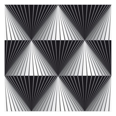 Black White And Grey Diamonds Optical Illusion Drawing Illusion