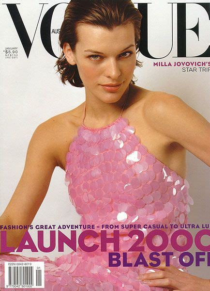 Milla Jovovich By Patrick Shaw Vogue Australia January 2000 Vogue