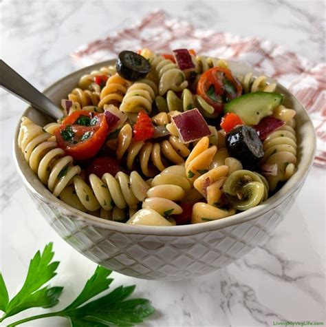 Vegan Italian Pasta Salad Living My Veg Life