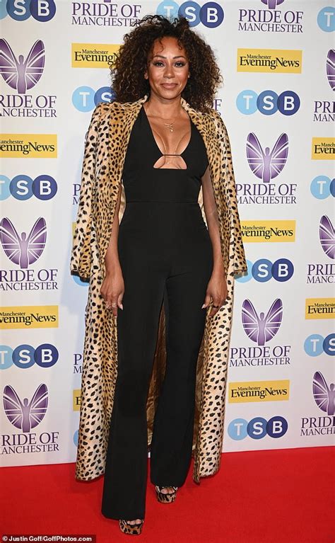 Mel B Puts On A Busty Display In A Cut Out Jumpsuit At The Pride Of Manchester Awards Sound