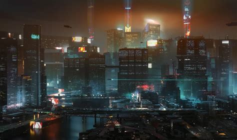 Cyberpunk 2077 Şehir Merkezi Bütün İhtişamıyla Karşımızda