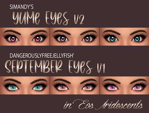 Yume Eyes V2 September Eyes V1 In Eos Iridescents Oydis On Patreon