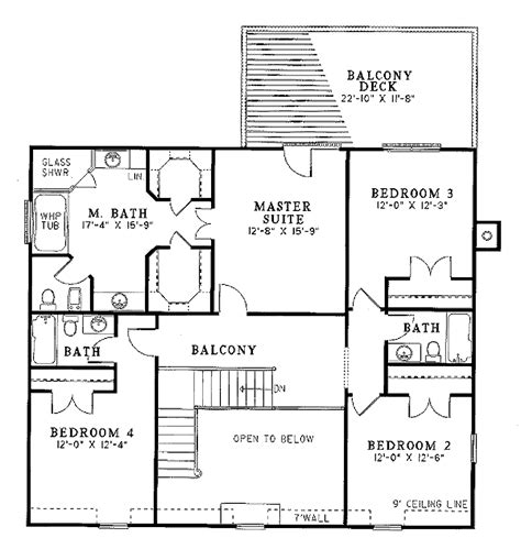 Colonial Style House Plan 4 Beds 35 Baths 3278 Sqft Plan 17 275