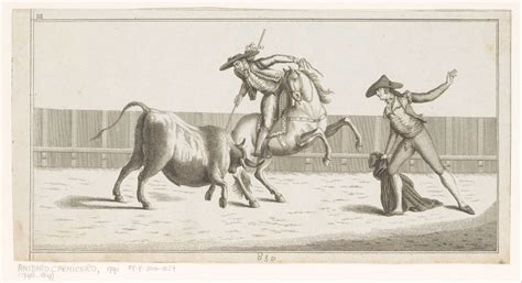Picador Puts His Lance In A Bull Coleccion De Las Principales Suertes