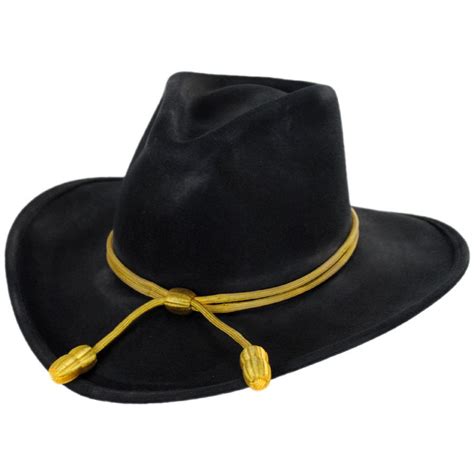 Stetson John Wayne The Fort Wool Felt Crushable Western Hat Black