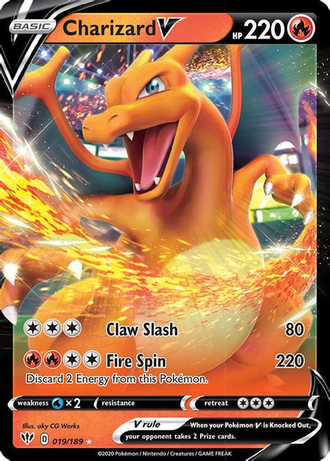 Maybe you would like to learn more about one of these? Charizard V 19/189 SWSH Darkness Ablaze Holo Ultra Rare Pokemon Card NEAR MINT TCG
