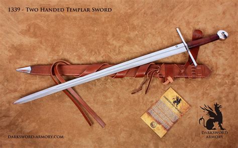 Two Handed Templar Sword Darksword Swords Medieval