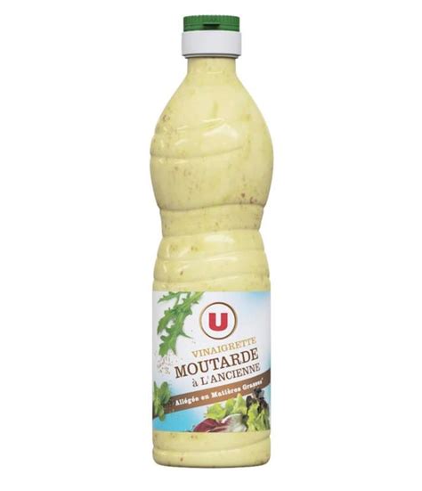 Vinaigrette allégée en matières grasses à la moutarde à l ancienne U