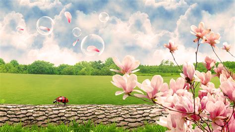 Spring Scene Wallpapers Wallpaper Cave