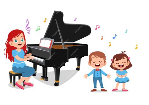 Free Clipart Child Playing Piano