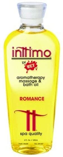 Inttimo By Wet Aromatherapy Massage And Bath Oil Romance 4oz 120ml