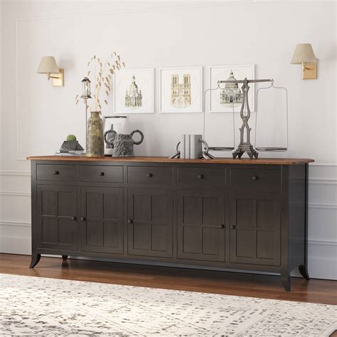 Laconia Solid Wood Live Edge Extra Long Buffet Cabinet