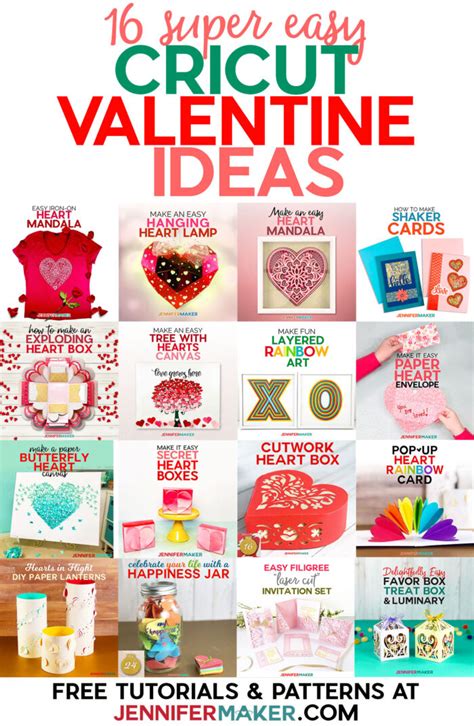 Cricut Valentine Ideas 16 Free Projects Cards And Crafts Jennifer Maker