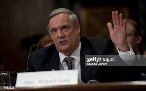 Under Secretary Of Defense Robert F Hale During The Senate News