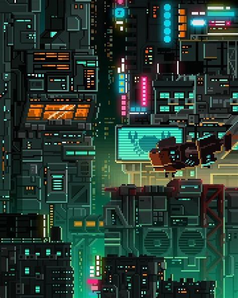 Cyberpunk By Bomb998 Pixel Art Background Pixel Art Pixel Art Design