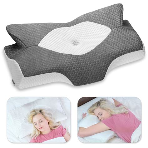 Elviros Cervical Memory Foam Pillow Contour Pillows For Neck And