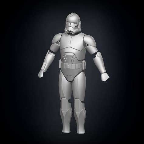 Phase 2 Animated Clone Trooper Armor 3d Model 3d Printable Cgtrader