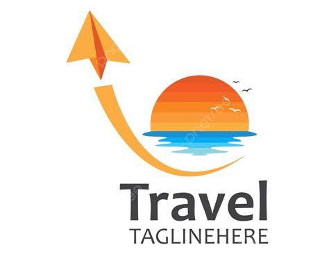 Designing A Business Travel Agency Logo With Travel Icon Vector