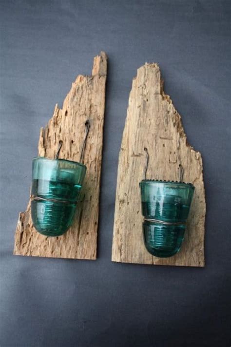 30 Delicate Projects That Repurpose Old Glass Insulators