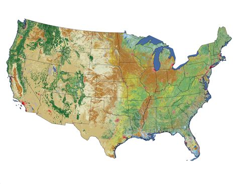 Multi Resolution Land Cover Characteristics Map Of North America 3000