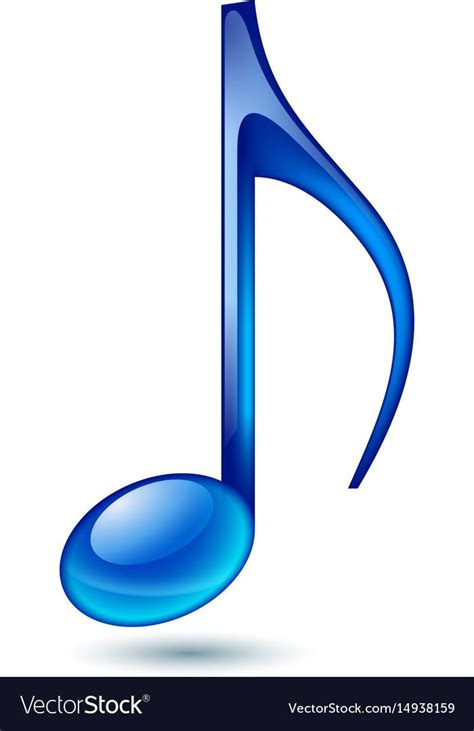 Blue Music Note Isolated On White Background Download A Free Preview
