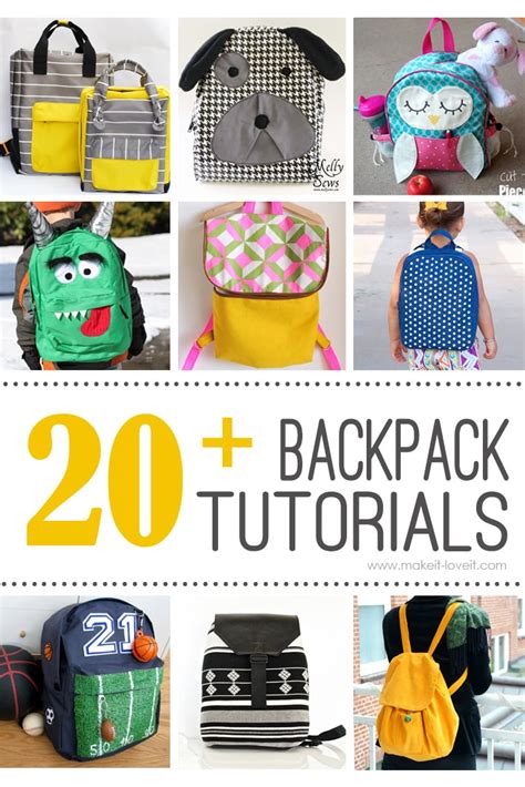 20 Diy Backpack Tutorials Child And Adult Styles Make It And Love It