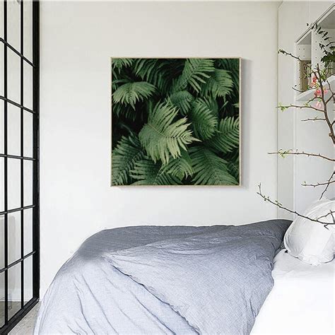 Tropical Rain Forest Plant Green Leaves Mural Nordic Style Home