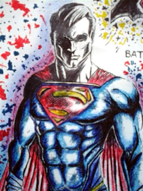 Superman Inked Colored Pencils By Enricorino On Deviantart