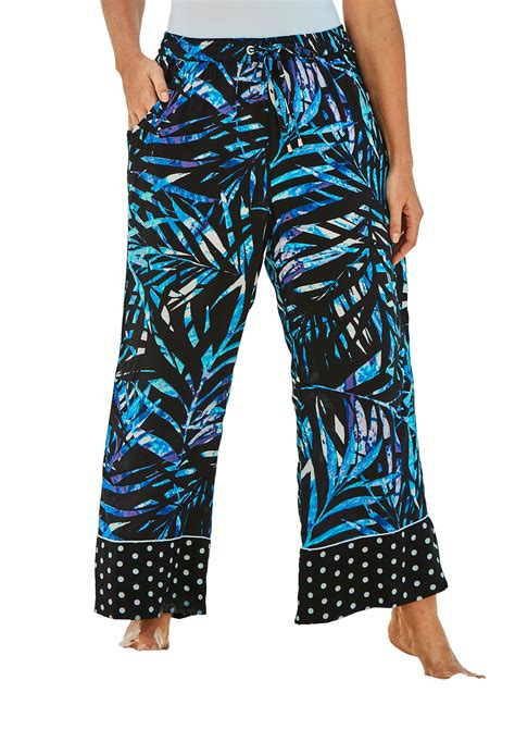 Swimsuitsforall Swimsuits For All Womens Plus Size Wide Leg Pant