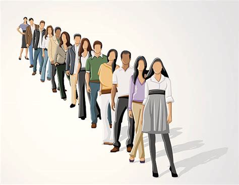 People Waiting In Line Clip Art Vector Images And Illustrations Istock