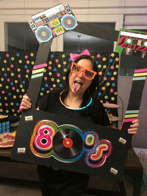 Printable 1980s Party Photobooth Props 80s Photo Booth Props I Love