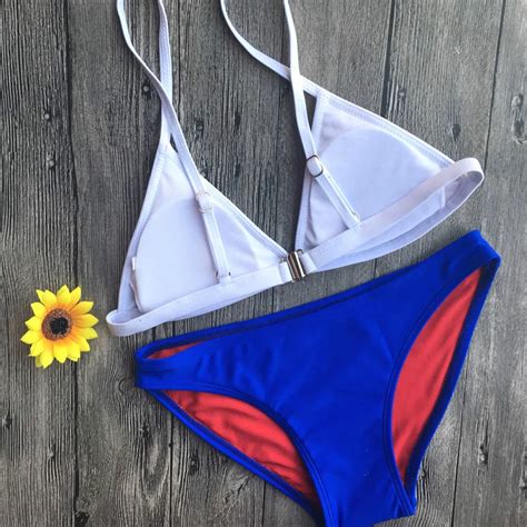 women push up padded bra beach bikini set swimsuit swimwear sexy bikini split swimsuit bandage