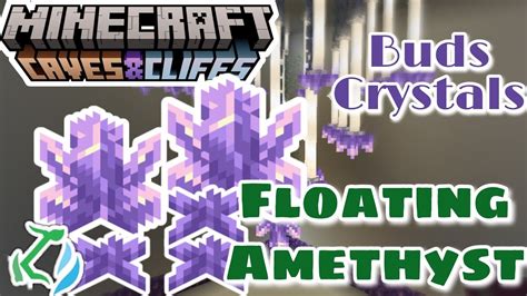 Mcpe Floating Amethyst Buds And Clusters Amethyst Chandelier