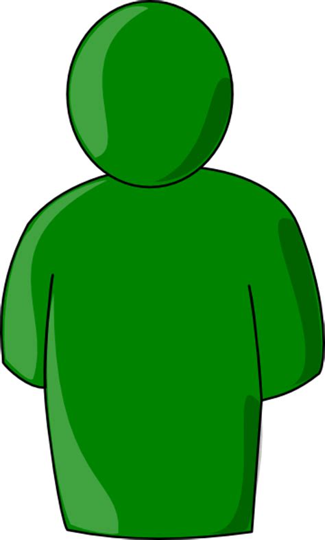 Single User Green Clip Art at Clker.com - vector clip art online, royalty free & public domain