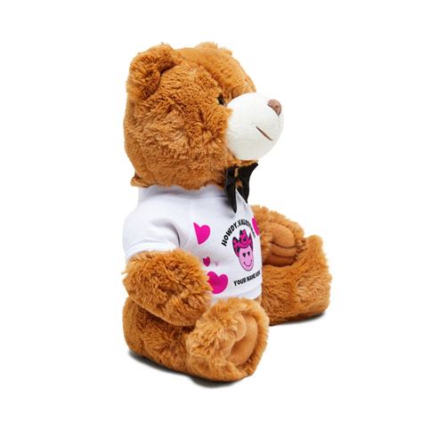 Personalized Valentines Teddy Bear With T Shirt Custom Name Teddy Bear Valentine T Etsy