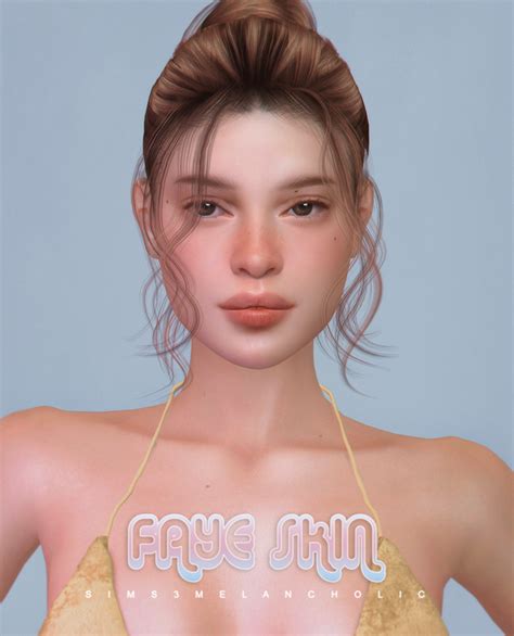 𝐅𝐚𝐲𝐞 𝐬𝐤𝐢𝐧 𝐛𝐲 𝐬𝐢𝐦𝐬𝟑𝐦𝐞𝐥𝐚𝐧𝐜𝐡𝐨𝐥𝐢𝐜 Patreon The Sims 4 Skin Sims Hair