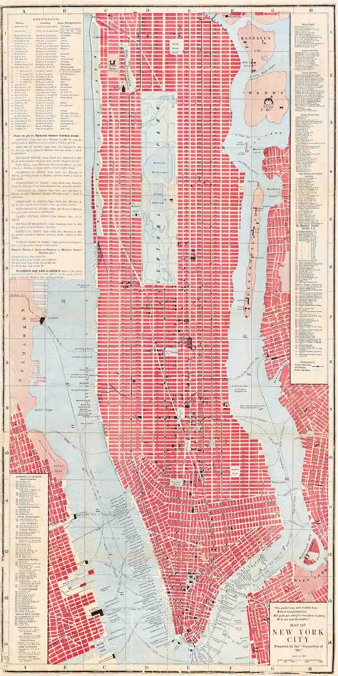 Manhattan Map Map Of Manhattan Nyc Map New York City Map Etsy