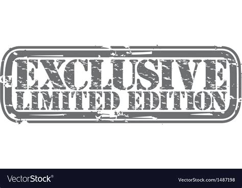Exclusive Limited Edition Stamp Stock Vector Colourbox