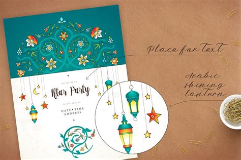 4 Set Of Ramadan Pre Made Cards Creative Illustrator Templates