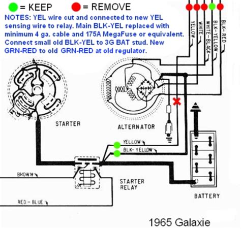 mustang  alternator wiring diagram