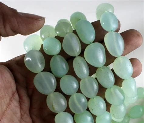 Aqua Chalcedony Plain Nuggets Stone Beads Kc International At Rs