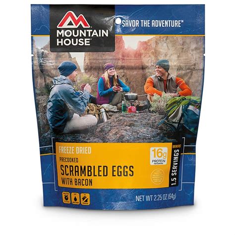 Mountain House Freeze Dried Scrambled Eggsbacon 3 Pouches 627367