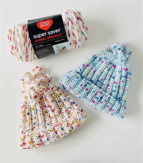 Crochet Super Saver Jumbo Speckle Fun Fringe Beanies Daisy Farm Crafts