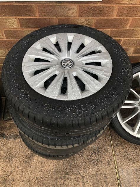 15 Vw Wheels And Tyres 5x112 Not Alloys Fit Golf Leon Caddy Jetta